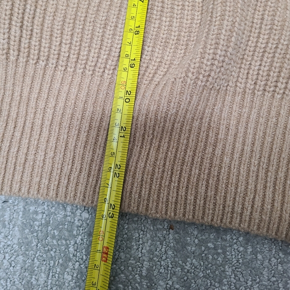 Madewell Balloon Sleeve Merino Wool Beige Sweater NWT - Picture 5 of 5